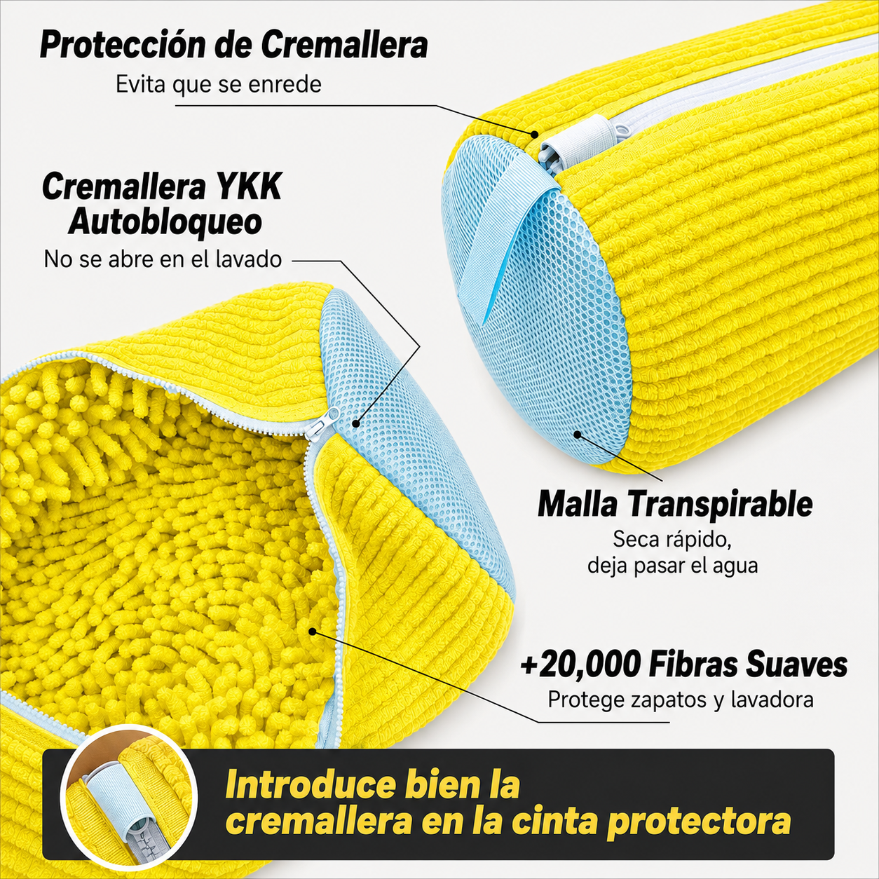 Bolsa Lava Zapatos 360° para Lavadora