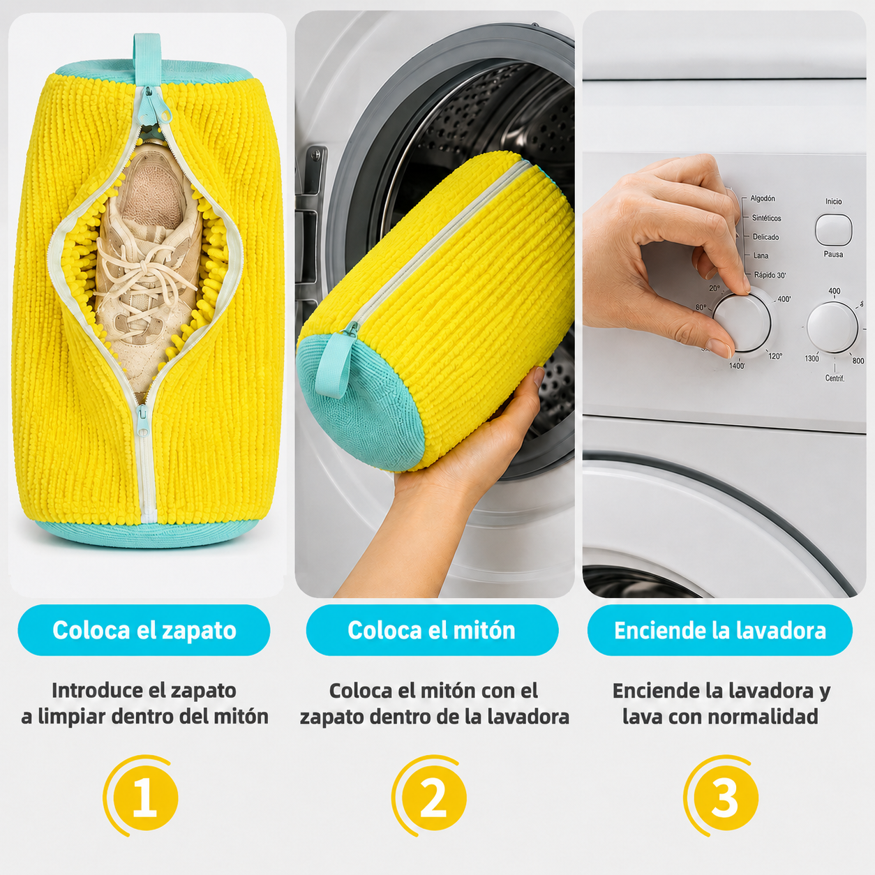 Bolsa Lava Zapatos 360° para Lavadora