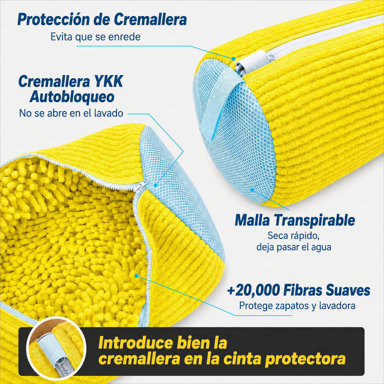 Bolsa Lava Zapatos 360° para Lavadora